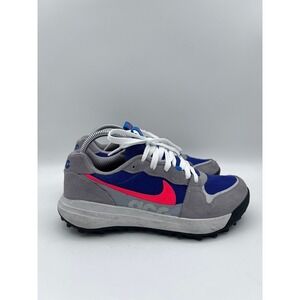 Nike ACG Lowcate Wolf Grey Hyper Pink Navy Trail Shoes DM8019-001 Mens 7.5